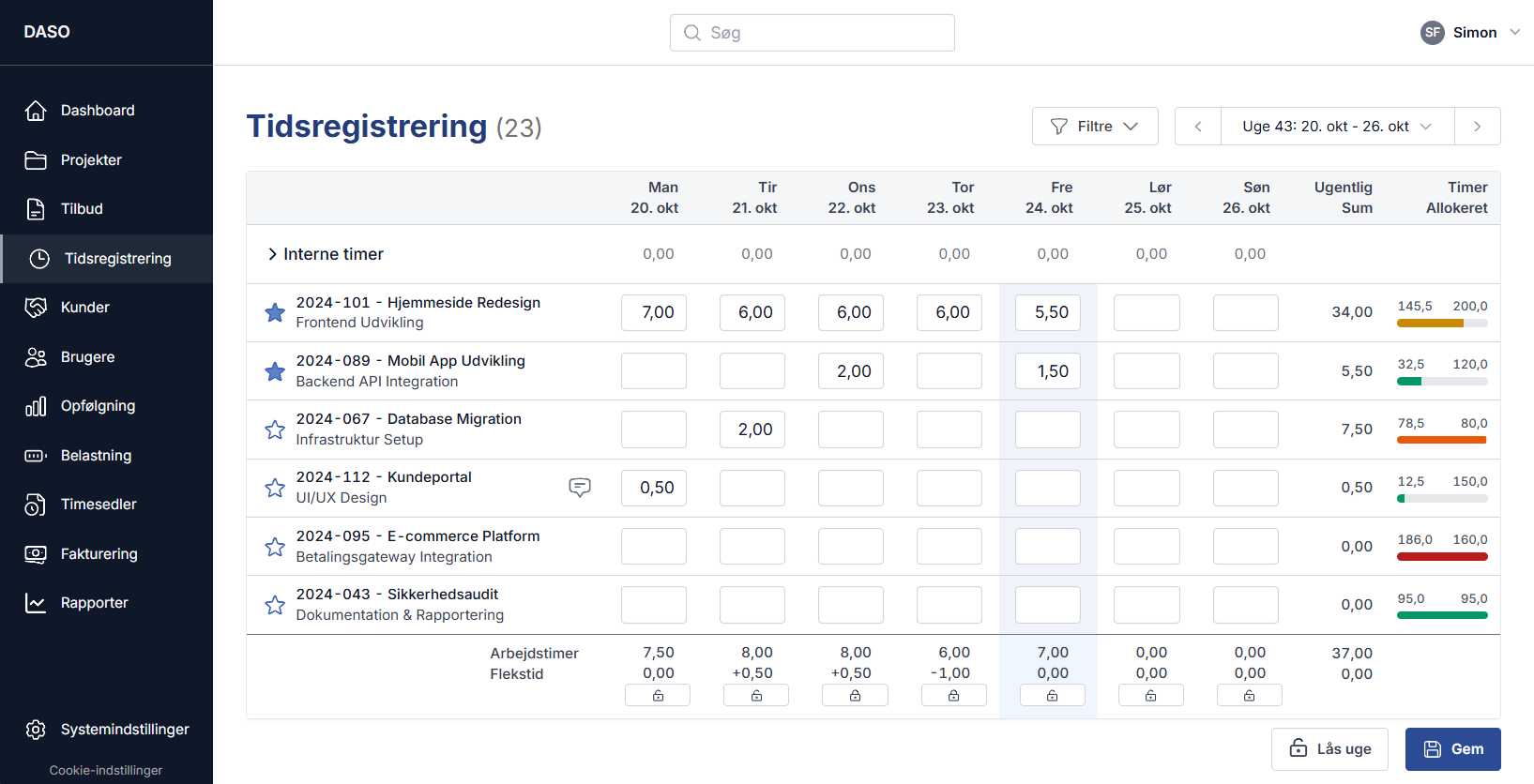 Tidsregistrering system til konsulenter - registrer timer og opret fakturaer automatisk